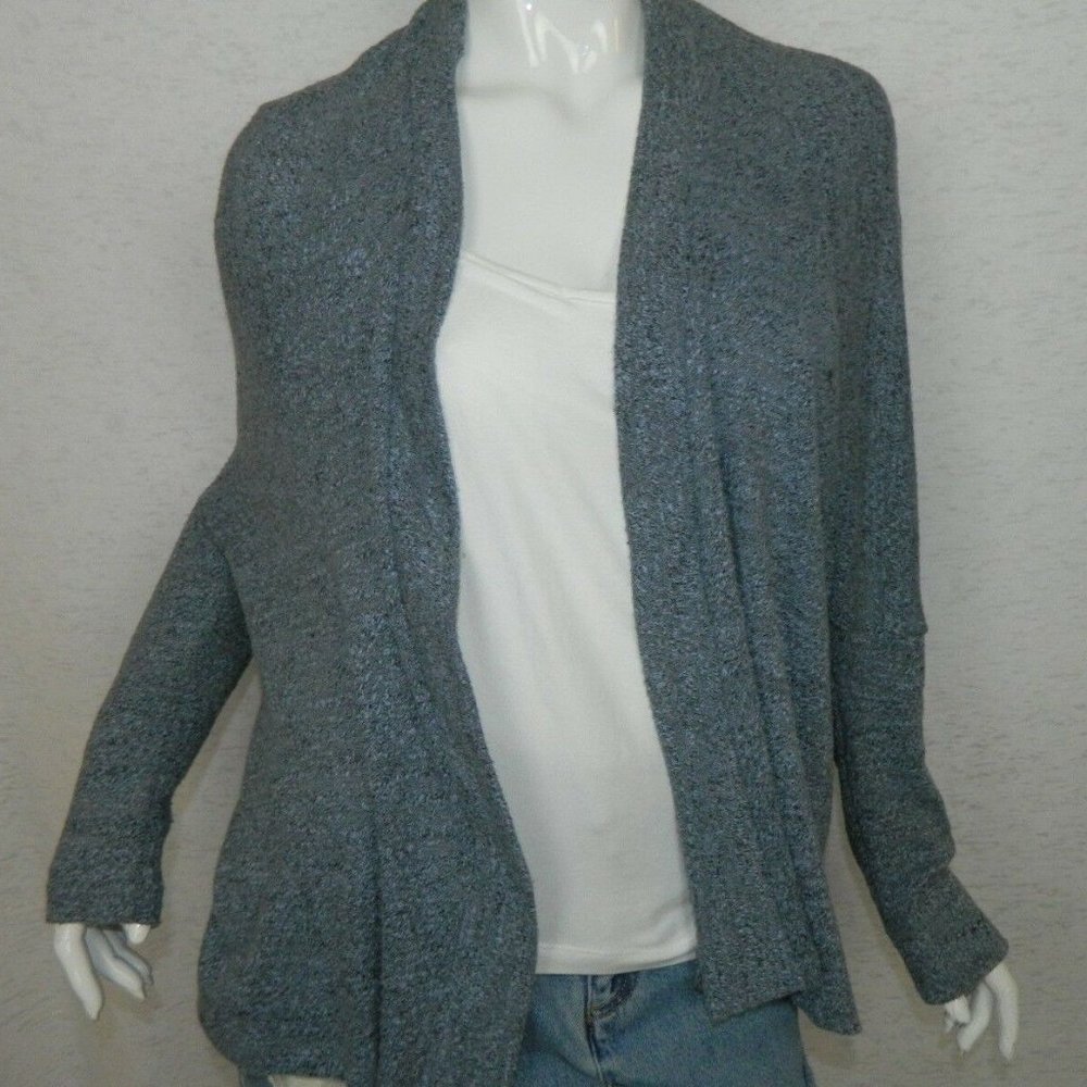LNA Cardigan Sweater Blue Open Elbow Size Small